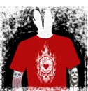 flaming skull t-shirts!