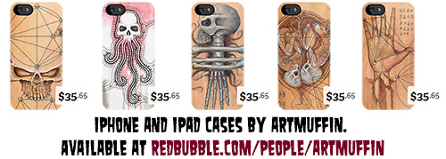 New ARTmuffin iphone cases available now!